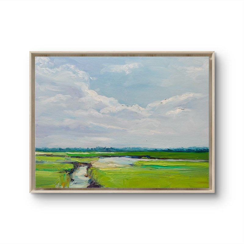 The Quiet Marsh Oil On Canvas 18X24